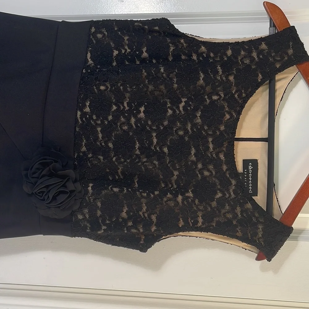 Connected women’s black sleeveless dress - Picture 2 of 10